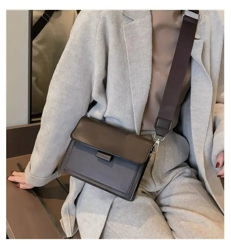 Classic Designer PU Leather Crossbody Bag for Women