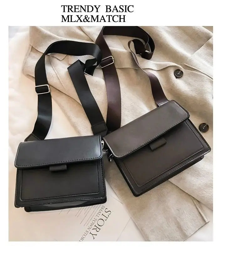 Classic Designer PU Leather Crossbody Bag for Women