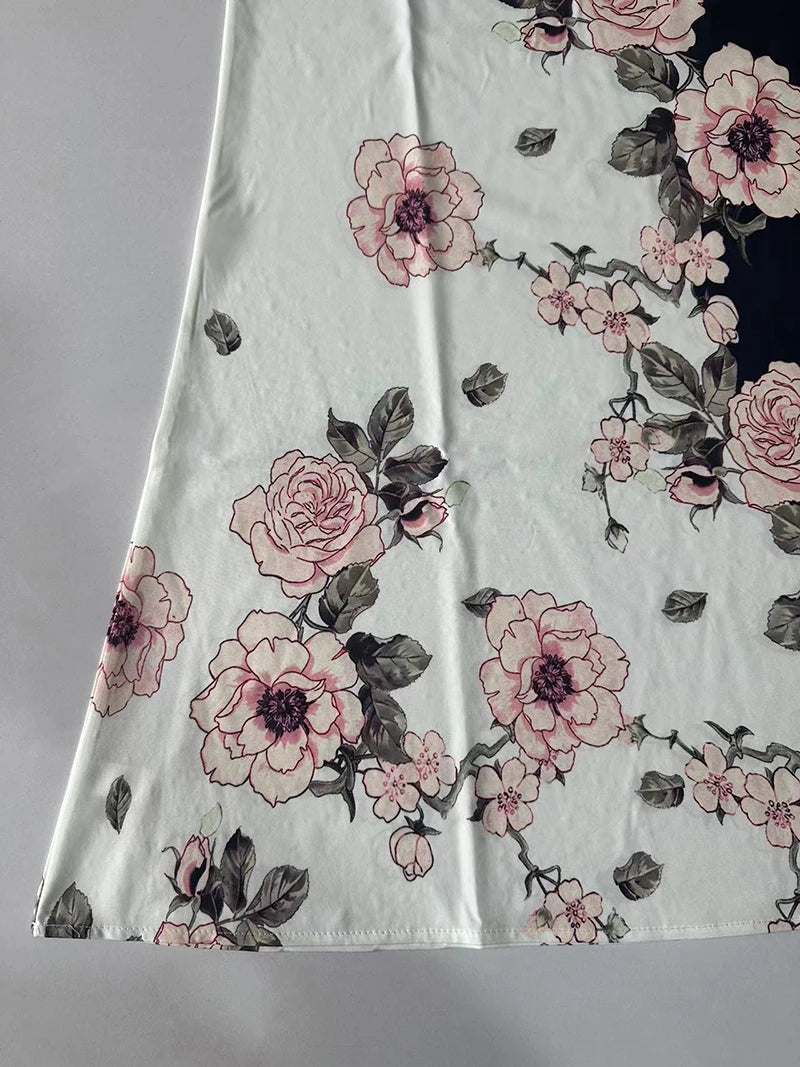 Women's New Dress V-neck Sleeveless Sexy Printed Dress