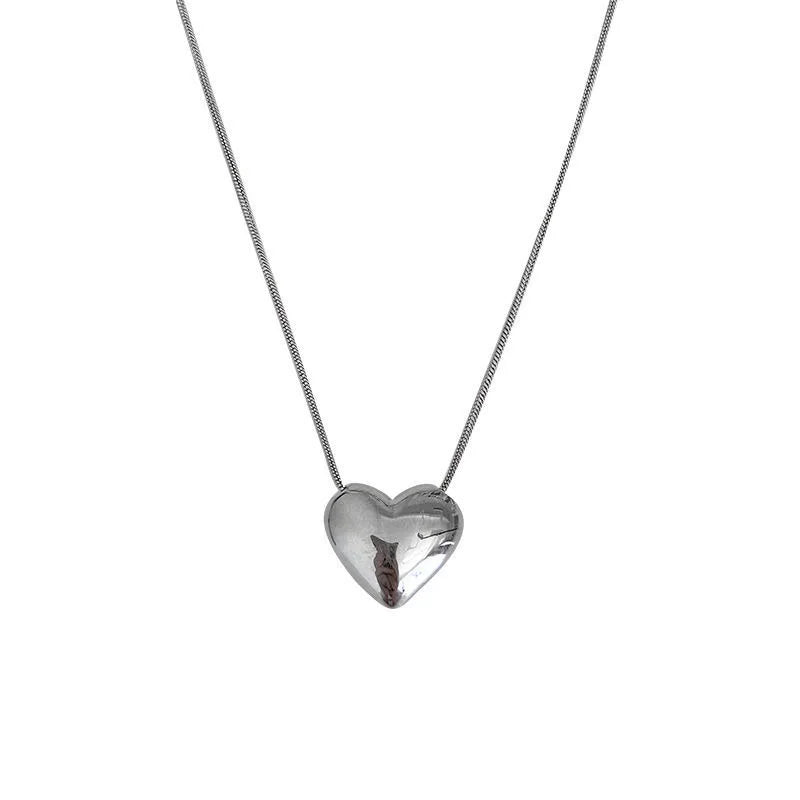 Vintage Love Heart Pendant Necklace for Women