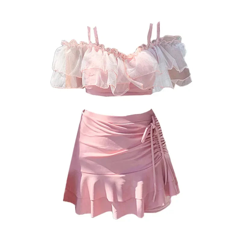 Summer Sexy Cute Bikini Pink Sweet Suit Sexy Bathing Suit