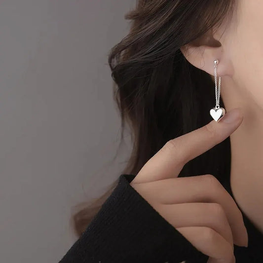 Geometric Heart-shaped Earrings For Women  Jewelry Accessories